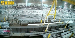 ПСК НВЗМК выполняет очередной заказ по изготовлению металлоконструкций производственного здания.