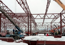 Новинский ЗМК изготовил и выполнил работы по горячему цинкованию металлоконструкций для индустриального комплекса.
