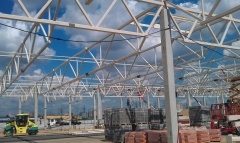 ПСК НЗМК поставила металлоконструкции весом 665 тонн для Торгового центра ГЛОБУС в городе Котельники