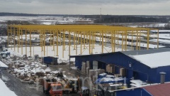 Выполнено изготовление и строительство здания мусоропереработки из стальных строительных конструкции в Брянской области.