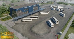 Новинский Завод Металлоконструкций активно участвует в строительстве Международного автовокзала "Красногвардейский" на юге Москвы!